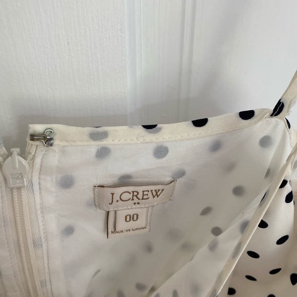 J.Crew Navy Polkadot Cami Dress 00 - Picture 5 of 6